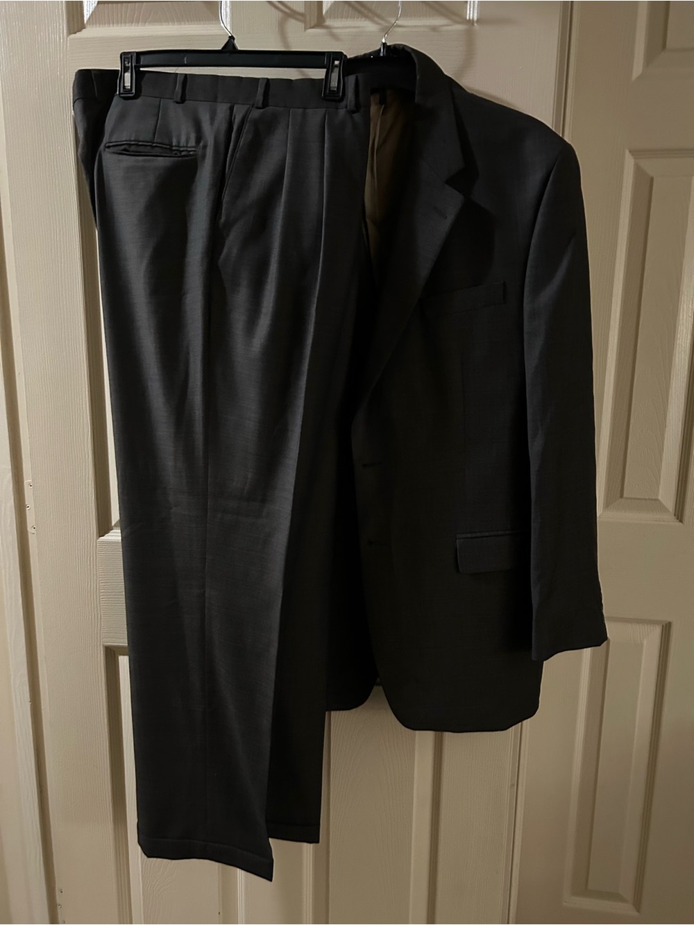 Ralph Lauren Men's Blackish Grey Two-Piece Suit Jacket & Trousers